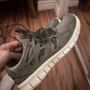 Nike Gray and White Athletic Shoes